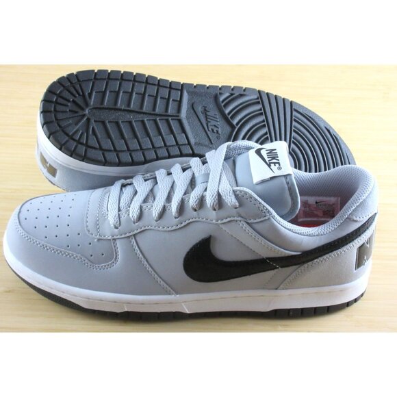 Big Nike Men's Low Lux Lifestyle Shoes Wolf Grey Black White Crimson Sizes NIB - Picture 3 of 7
